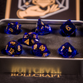 Rollcraft "First Drop" Würfelset – Galaxy Blue (Limitiert auf 10 Stück)