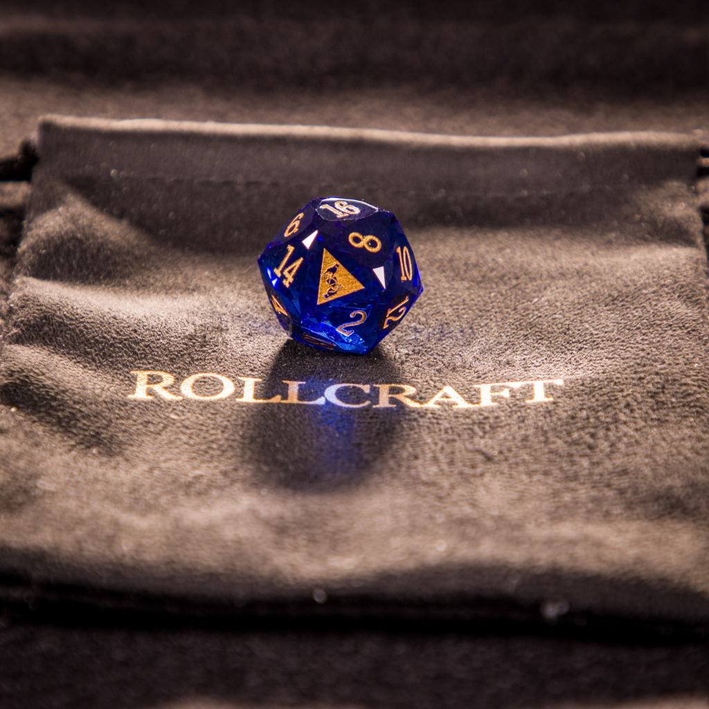 Rollcraft "First Drop" Würfelset – Galaxy Blue (Limitiert auf 10 Stück)