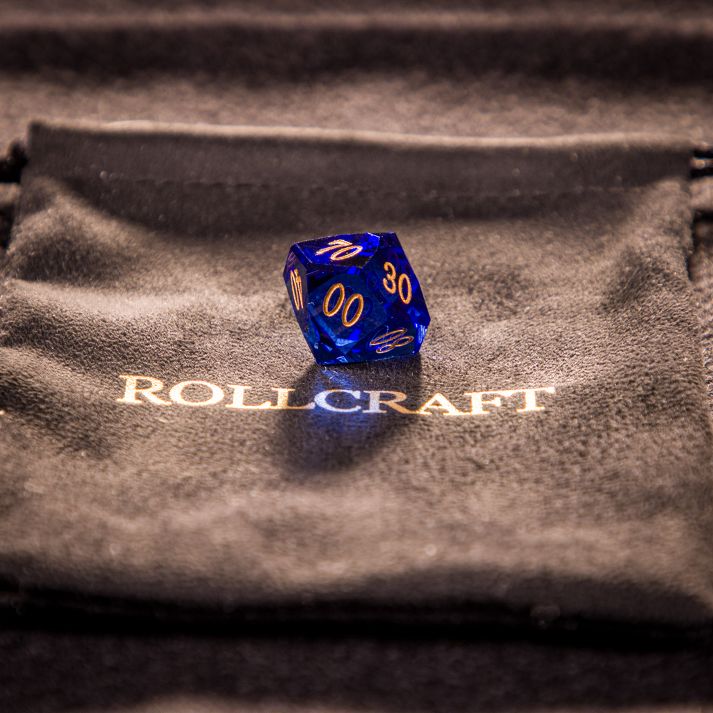 Rollcraft "First Drop" Würfelset – Galaxy Blue (Limitiert auf 10 Stück)