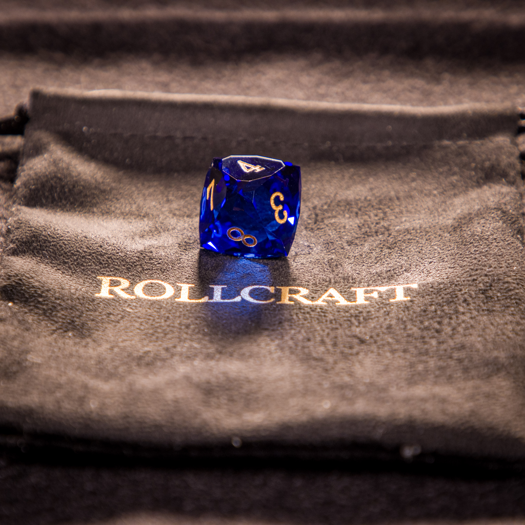 Rollcraft "First Drop" Würfelset – Galaxy Blue (Limitiert auf 10 Stück)