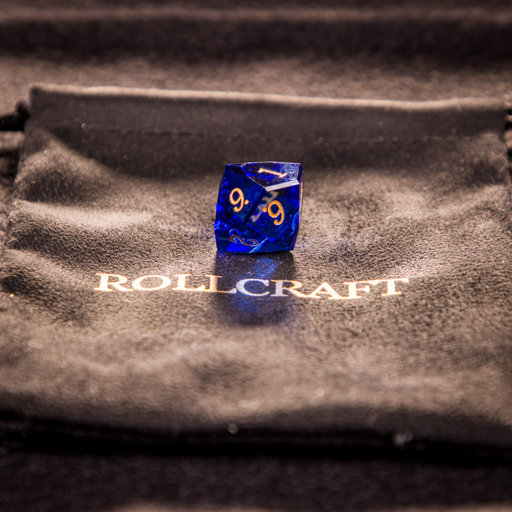 Rollcraft "First Drop" Würfelset – Galaxy Blue (Limitiert auf 10 Stück)