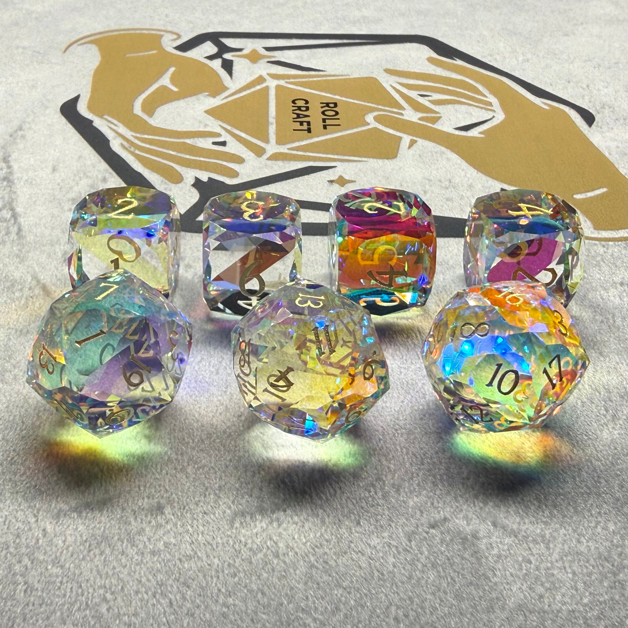 [3W20] Aurora Prismenglas – Abenteurer-Edition (3x W20, 4x W6)