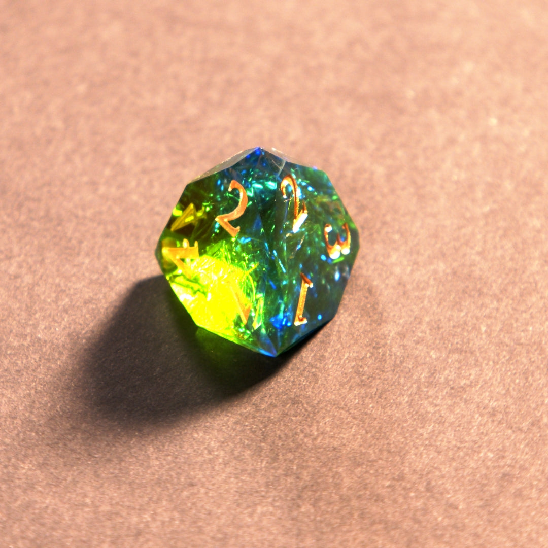 Auge des Basilisken – Premium Resin Würfelset (Loot Drop)