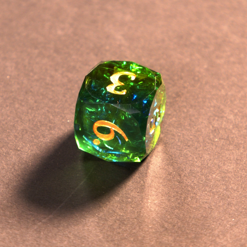 Auge des Basilisken – Premium Resin Würfelset (Loot Drop)