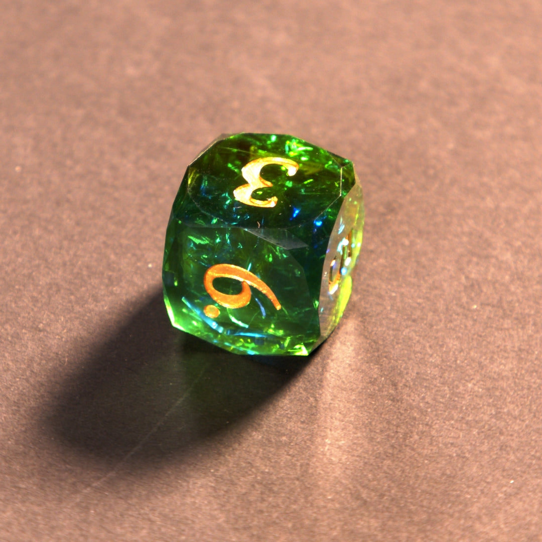 Auge des Basilisken – Premium Resin Würfelset (Loot Drop)