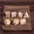 Rollcraft "Deep Mine Relic" - Naturstein Würfel-Set (Schwarzer Netzstein)