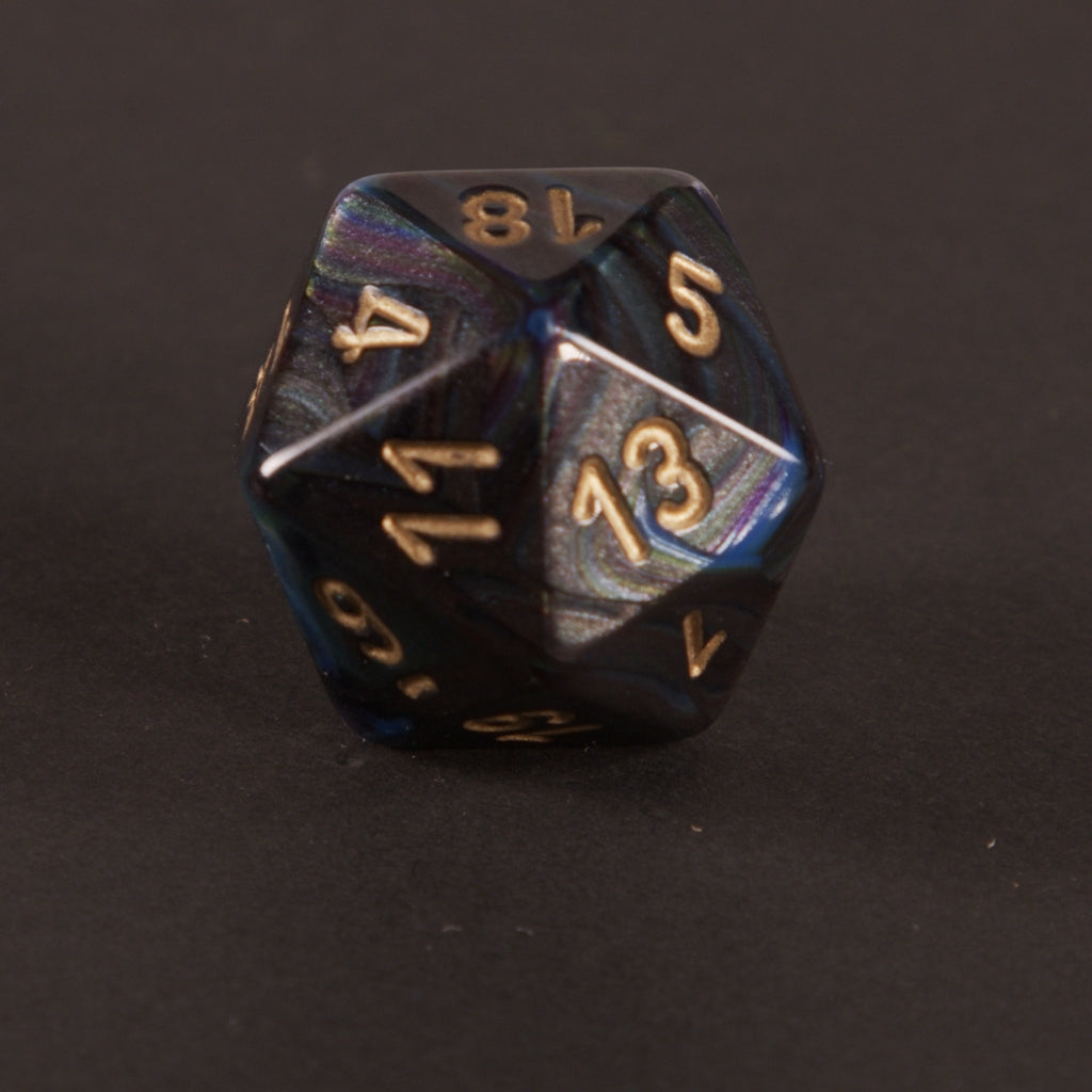 „Midnight Nebula“ 7-teiliges Premium Würfelset