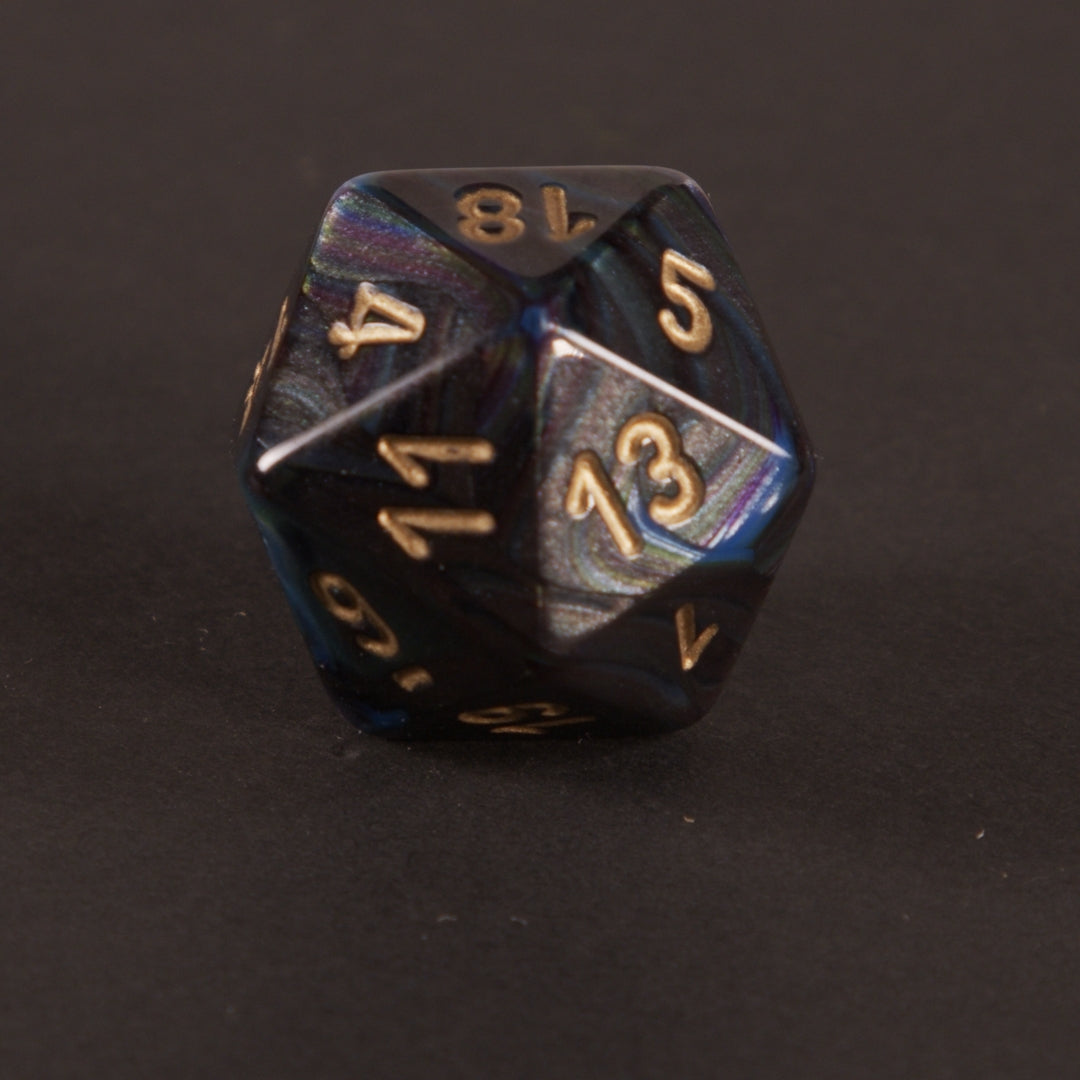 „Midnight Nebula“ 7-teiliges Premium Würfelset