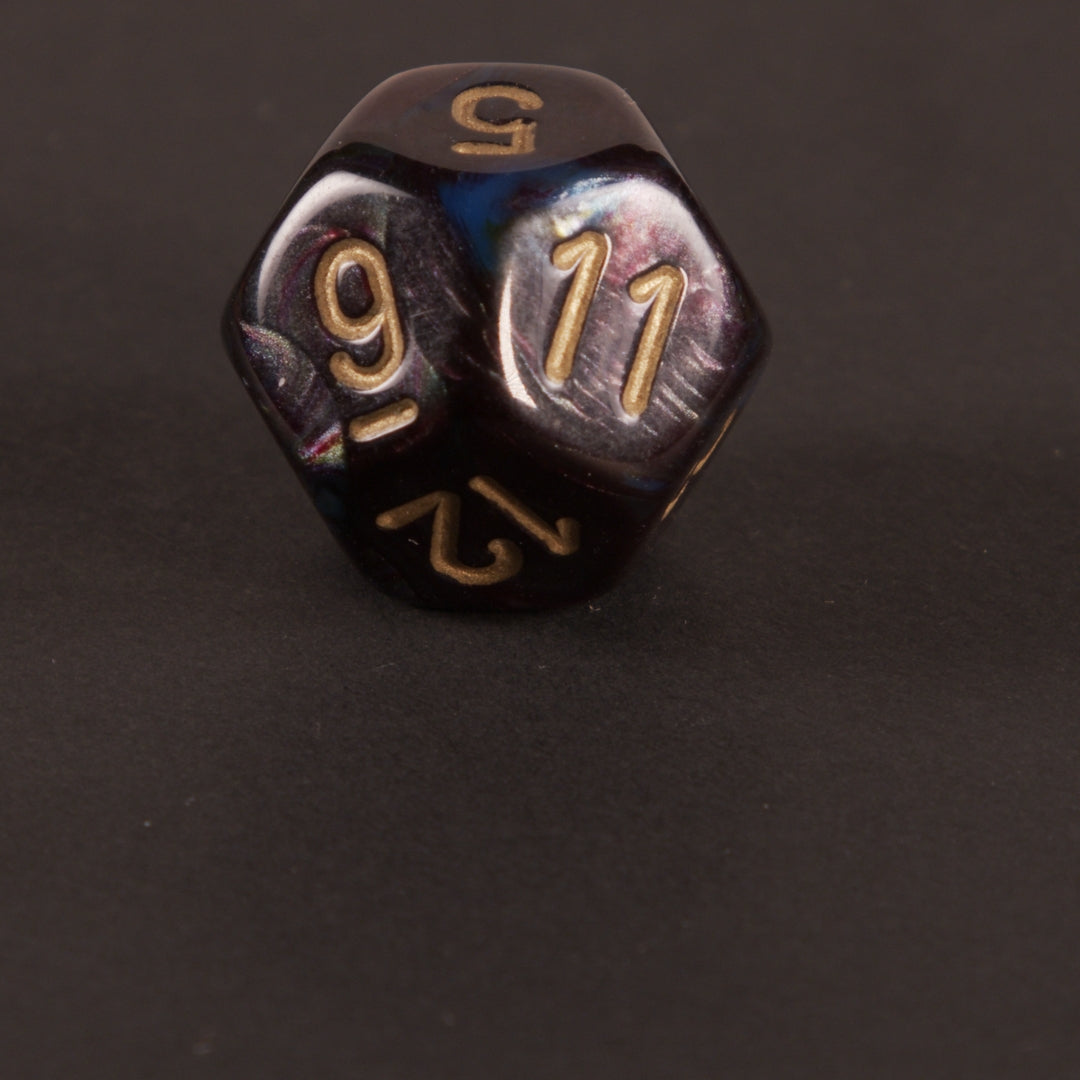 „Midnight Nebula“ 7-teiliges Premium Würfelset