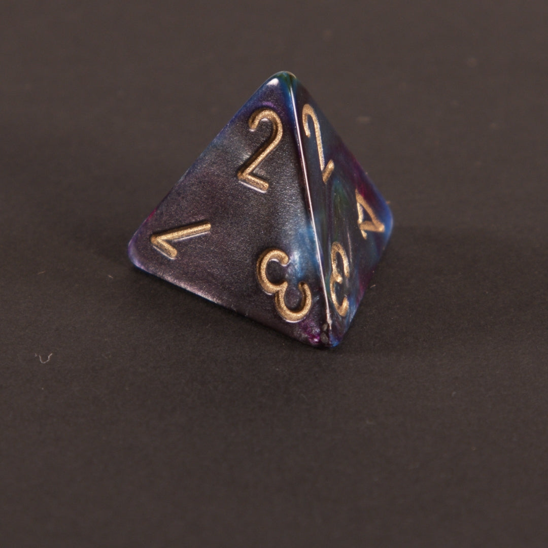 „Midnight Nebula“ 7-teiliges Premium Würfelset