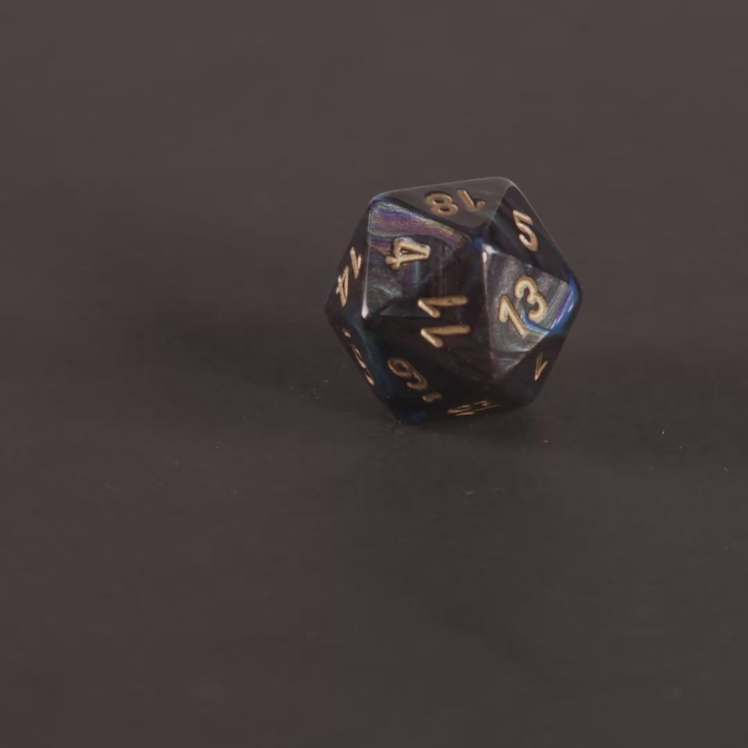 „Midnight Nebula“ 7-teiliges Premium Würfelset