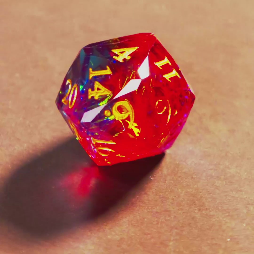 [3W20] Rollcraft "Arcane Nebula" Premium Resin Würfel-Set (Sharp Edge)