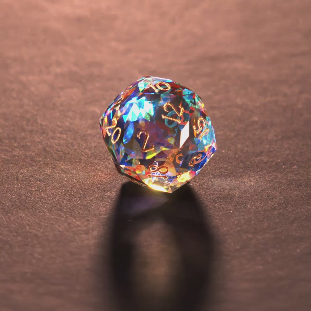 K9 Aurora Schicksals-W20 (Diamond-Cut Einzelwürfel)