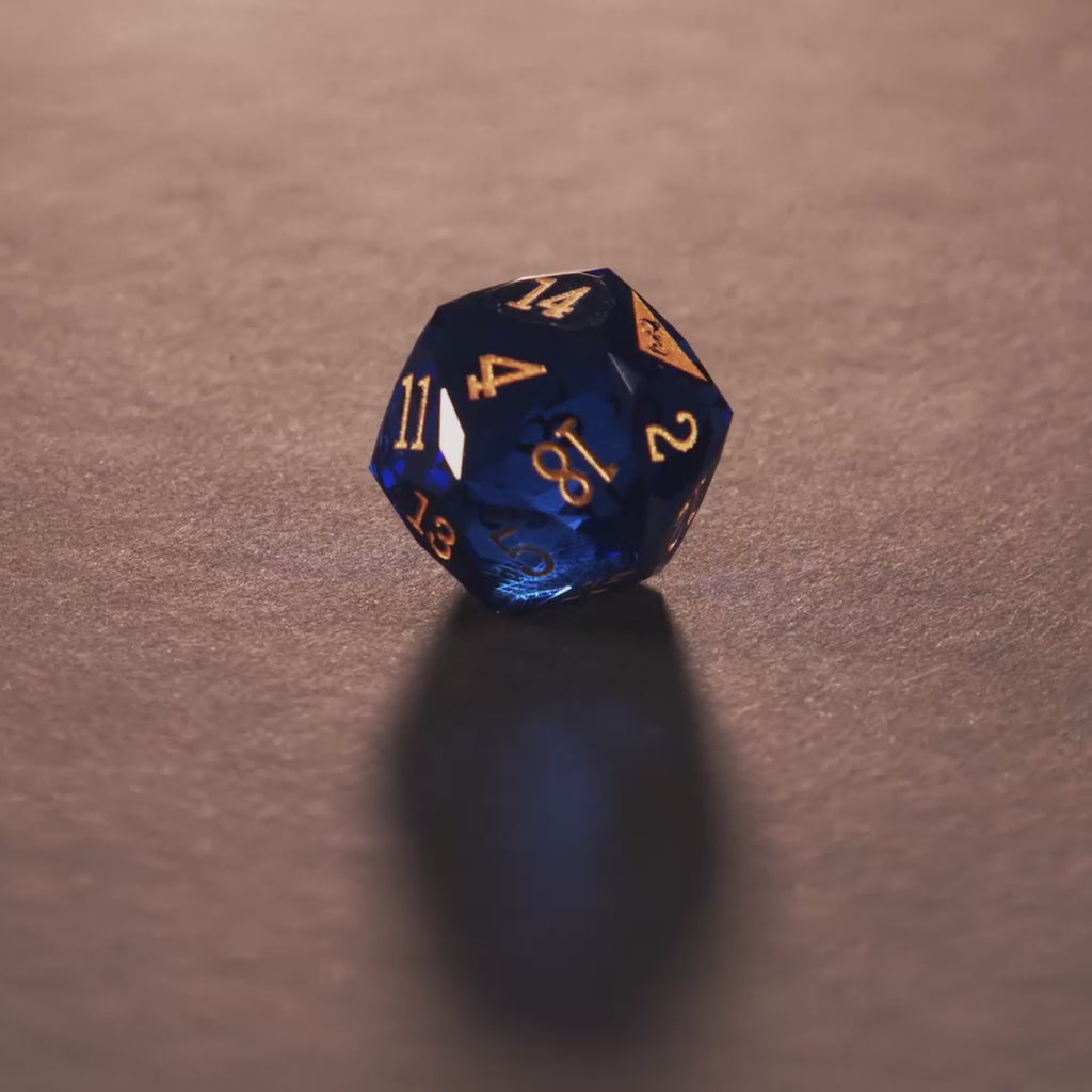 Rollcraft "First Drop" Würfelset – Galaxy Blue (Limitiert auf 10 Stück)
