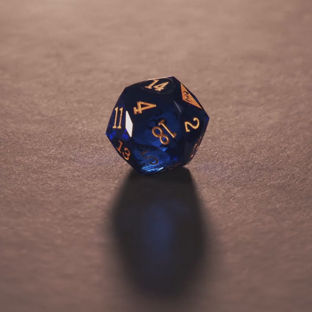 Rollcraft "First Drop" Würfelset – Galaxy Blue (Limitiert auf 10 Stück)